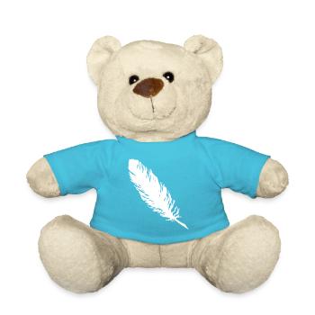 Feder - Teddy - Atollblau - Vorne