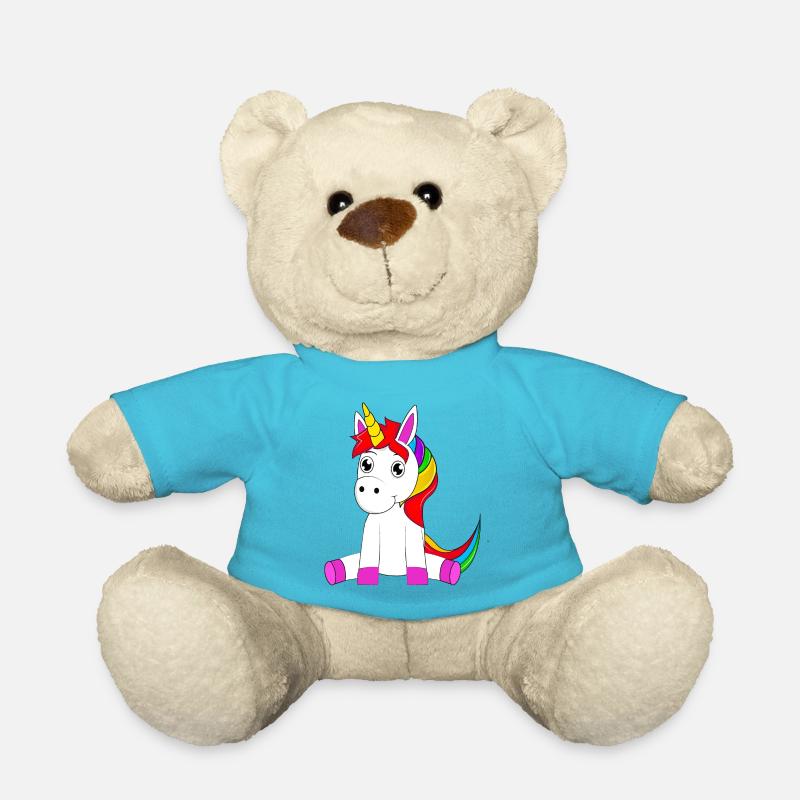 Einhorn - Teddy - Atollblau