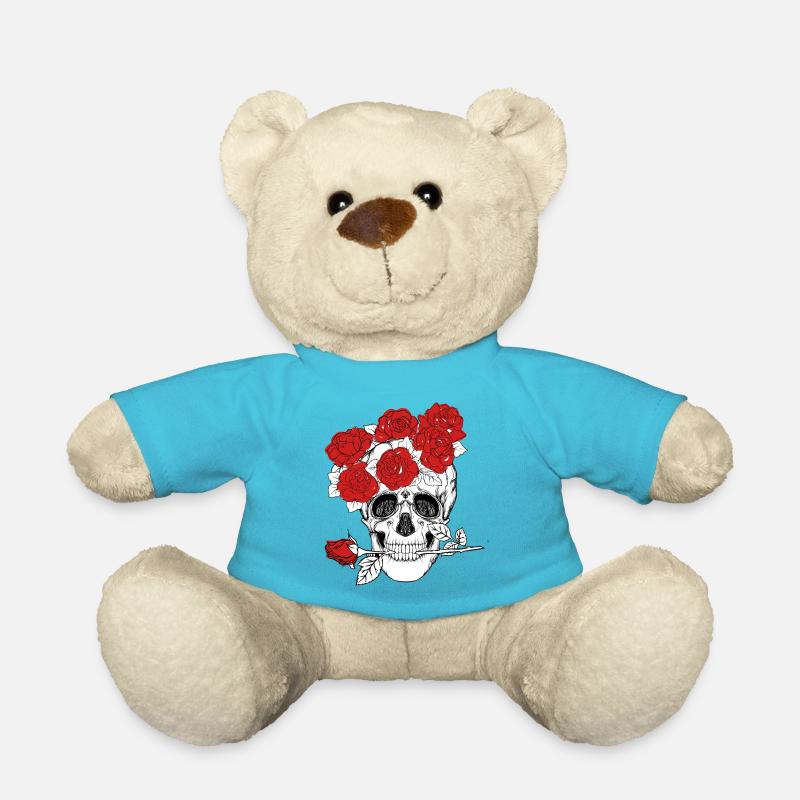tête de mort - Nounours - bleu outremer