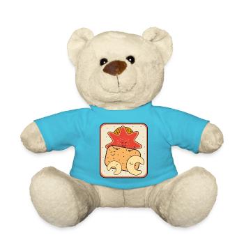 Weihnachtskeksdose - Teddy - Atollblau - Vorne