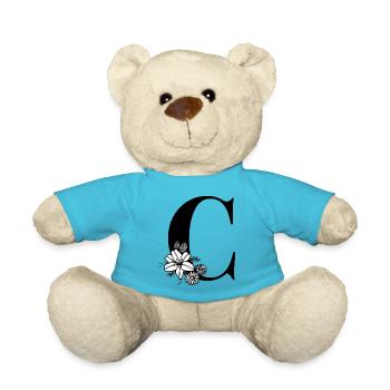 Buchstabe C - Teddy - Atollblau - Vorne