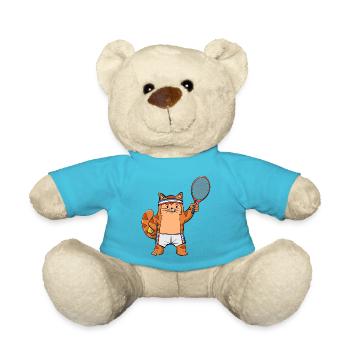 Tennis Cartoon Chat - Nounours - bleu outremer - Devant