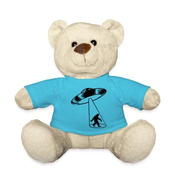 Mystery UFO entführt Bigfoot - Teddy - Atollblau - Vorne