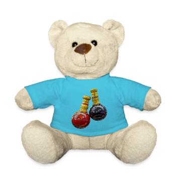 maracas Latin music mexico fiesta - Teddy Bear - atoll blue - Front