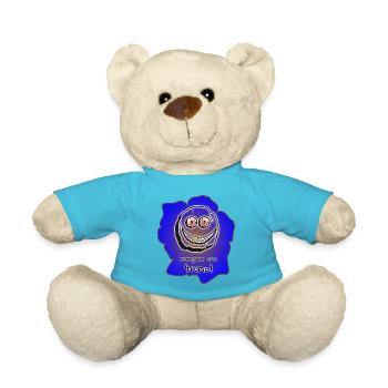 everyone can stupid - Teddy Bear - atoll blue - Front