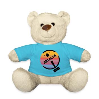 Antalya Turquie Aéroport Vacances Soleil Retro - Nounours - bleu outremer - Devant