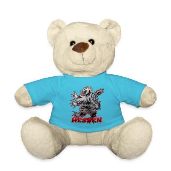 Hessian design "Hessen-Logo" - Teddy Bear - atoll blue - Front