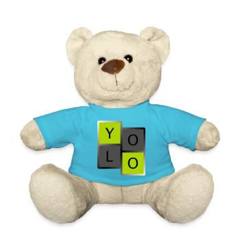 YOLO - Teddy Bear - atoll blue - Front