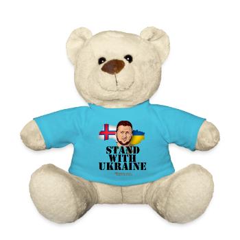 Faroe Islands Ukraine - Teddy Bear - atoll blue - Front