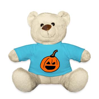 Halloween Pumpkin - Teddy Bear - atoll blue - Front