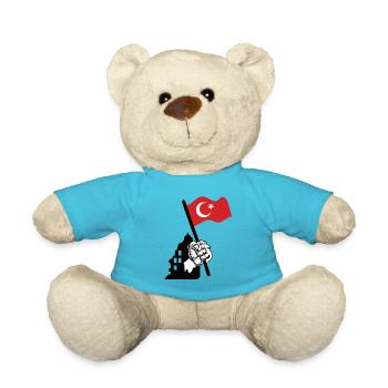 Türkei Türkiye türkische Flagge - Teddy - Atollblau - Vorne