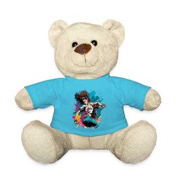 The Hip Hop Dancer - Teddy Bear - atoll blue - Front