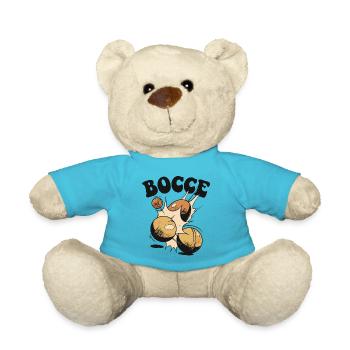 Bocce Spruch Bocce Ball mit Jack Bocci Game Bocce - Teddy - Atollblau - Vorne