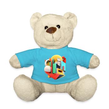 3D - Teddy - Atollblau - Vorne
