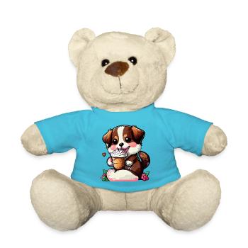 Glück mit Hund - Teddy - Atollblau - Vorne