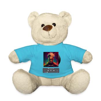 Mind my mood, Album cover, Art of music, AI shirts - Teddy Bear - atoll blue - Front