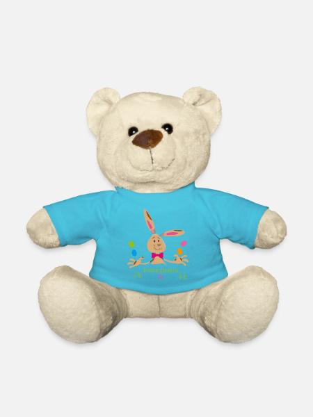 frohe Ostern - Teddy - Atollblau