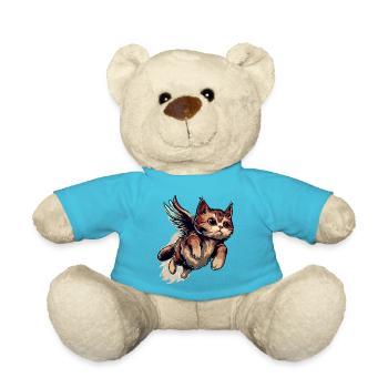 Fliegende Katze - Teddy - Atollblau - Vorne