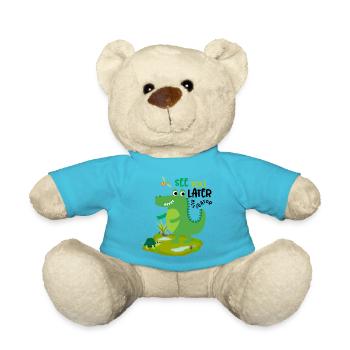A plus tard alligator rires de crocodile drôles - Nounours - bleu outremer - Devant
