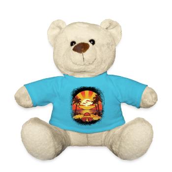 pizzas daycare birthday present idea - Teddy - Atollblau - Vorne