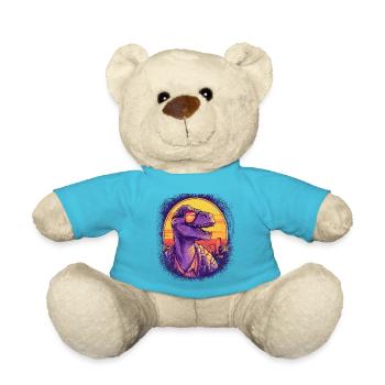 né 2004 blagues noël costume tshirts trex - Nounours - bleu outremer - Devant