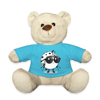 Ali ladybug - Teddy Bear - atoll blue - Front