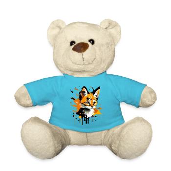 Kätzchen, Katze - Teddy - Atollblau - Vorne