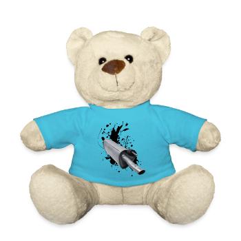 Another exhaust: hot sound, cool exhaust fumes - Teddy Bear - atoll blue - Front