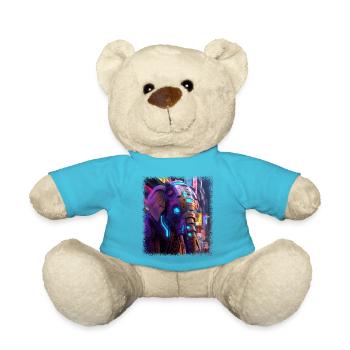 Joyeux anniversaire Bday Fun Elephants Citation drôle - Nounours - bleu outremer - Devant