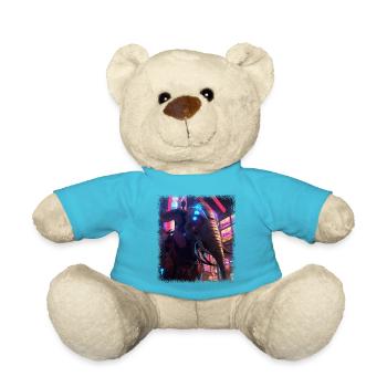 elephants elephant nature pineapple animal gift - Teddy - Atollblau - Vorne