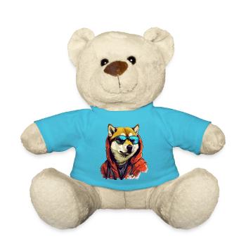 Shiba urbain: Streetwise Shiba Inu Vibes - Nounours - bleu outremer - Devant