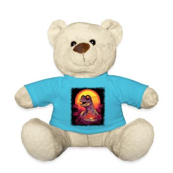 old present idea statement bday prehistoric - Teddy - Atollblau - Vorne