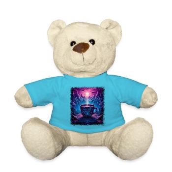 awesome quote heart counterculture peace humor - Teddy - Atollblau - Vorne