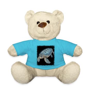 save the turtles present idea fun duck - Teddy - Atollblau - Vorne