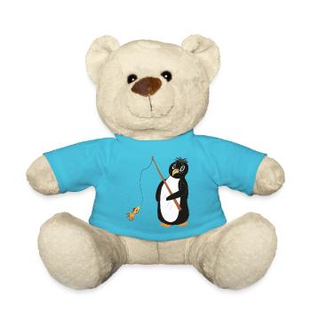 Pinguin Fischer - Teddy - Atollblau - Vorne