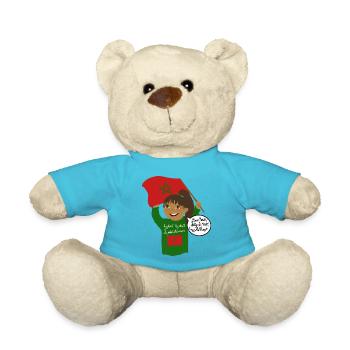 La petite marocaine allez Le Maroc dima le maroc - Nounours - bleu outremer - Devant
