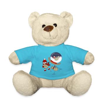 Kiwi Weihnachtsspecial sprichwörtlich - Teddy - Atollblau - Vorne