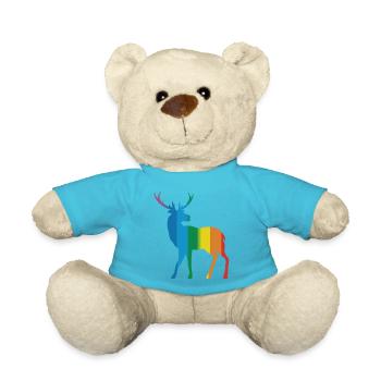 Deer - Teddy Bear - atoll blue - Front