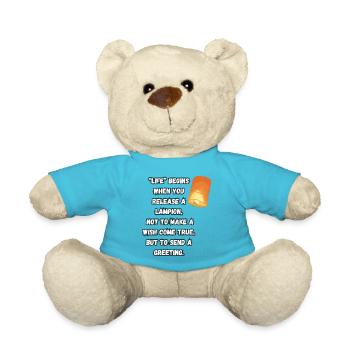 "Das Leben" beginnt, wenn... - Teddy - Atollblau - Vorne