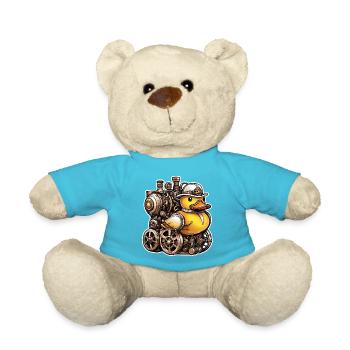 Gummiente / Badeente / Wasser / Badewanne - Teddy - Atollblau - Vorne