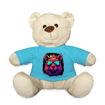 cadeau d’anniversaire cadeau idée animal de compagnie - Nounours - bleu outremer - Devant