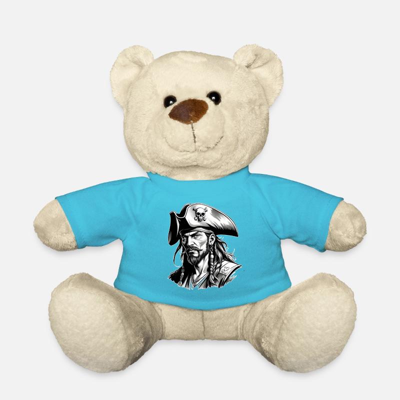 Pirate, Pirate Motif - Nounours - bleu outremer