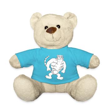 Tiger - Teddy Bear - atoll blue - Front