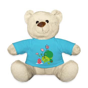 Easter Greeting - Teddy Bear - atoll blue - Front