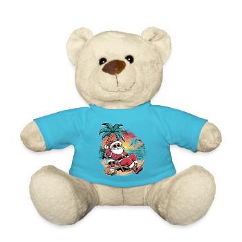 Weihnachten im Juli - Teddy - Atollblau - Vorne