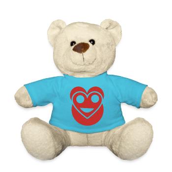 Visage personne amoureuse - Nounours - bleu outremer - Devant