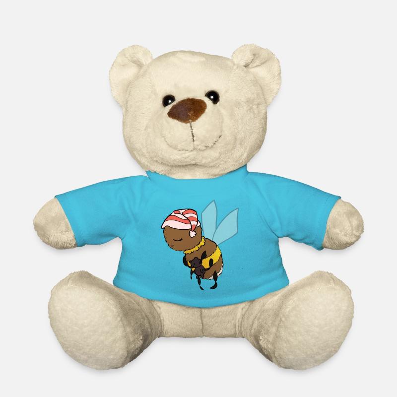 Baby-Hummel schlafend - Teddy - Atollblau