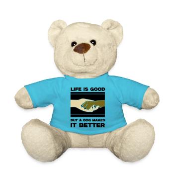 hund life is good pfote - Teddy - Atollblau - Vorne