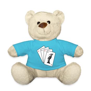 Grim Reaper Cards - Teddy Bear - atoll blue - Front