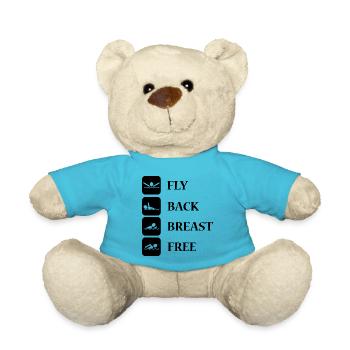 Swimming Water Sports - Teddy Bear - atoll blue - Front